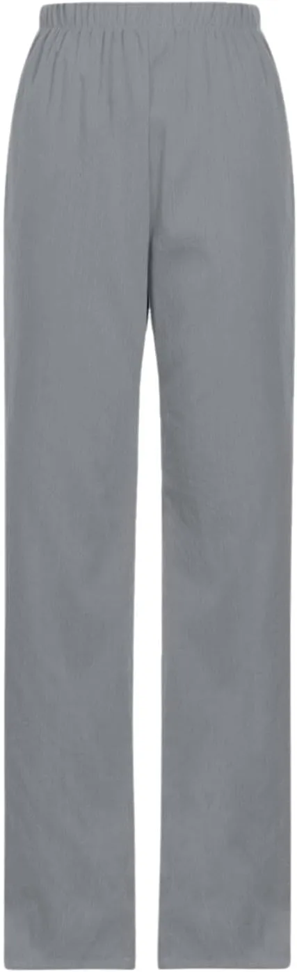 ADHOWBEW Women Linen Pants Vacation Relaxed Fit Spring 2025 Travel Flowy Casual Trendy Dressy Trousers