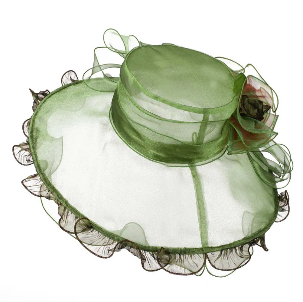 Animal Print Organza Hat