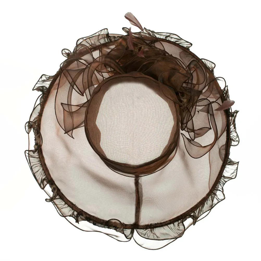 Animal Print Organza Hat