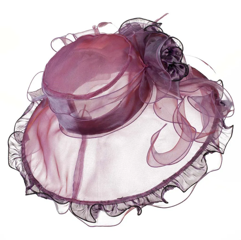Animal Print Organza Hat