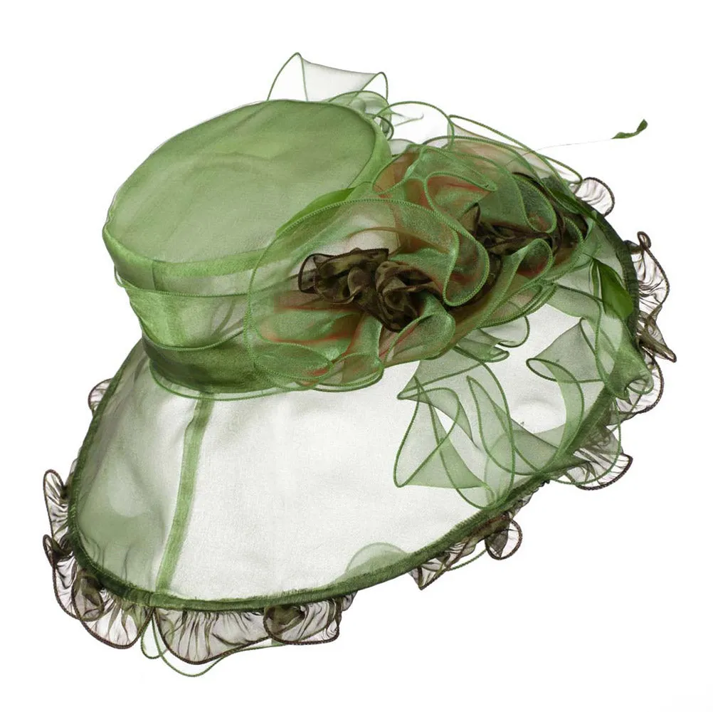 Animal Print Organza Hat