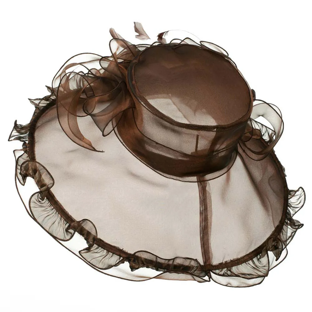 Animal Print Organza Hat