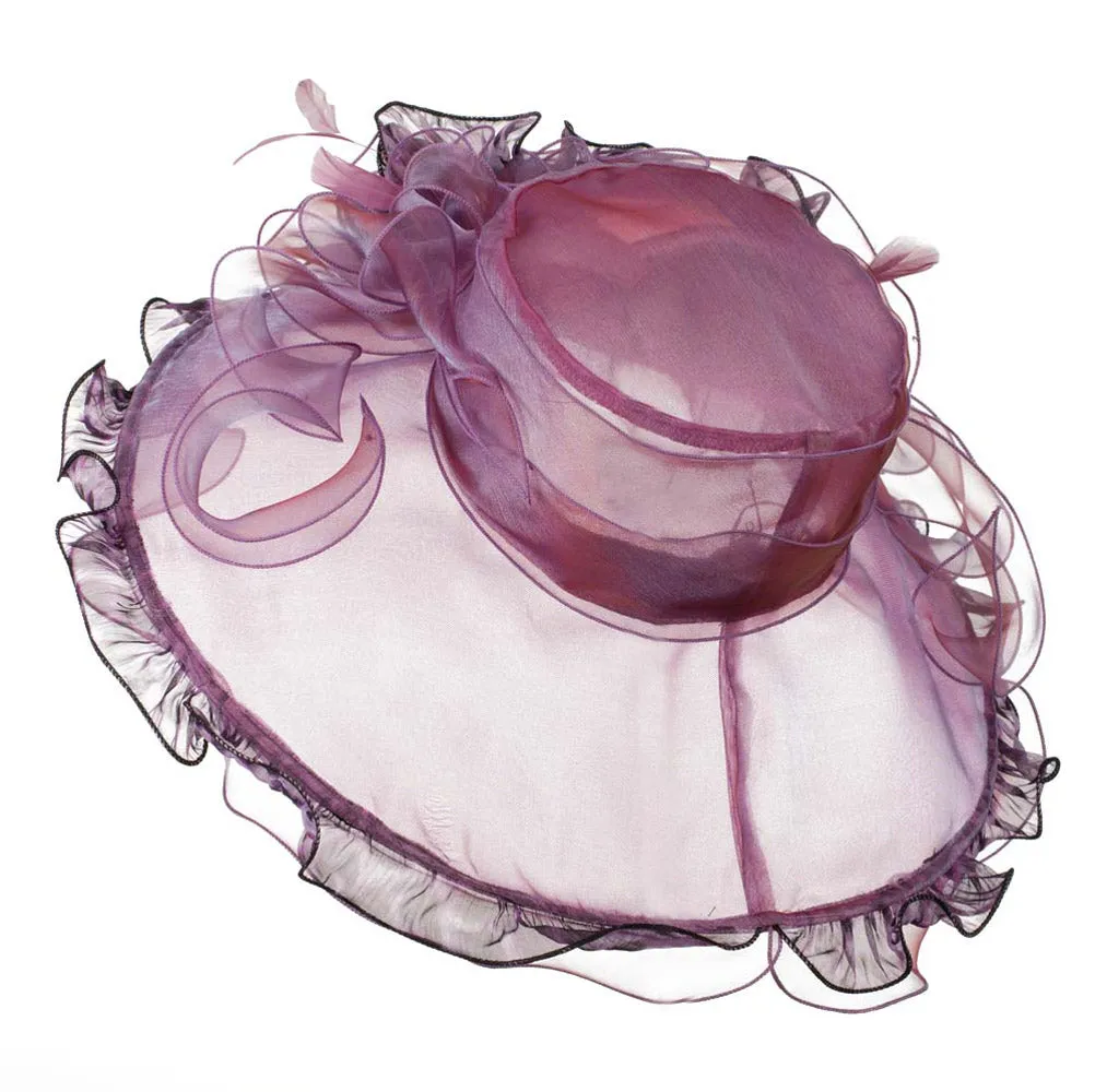 Animal Print Organza Hat