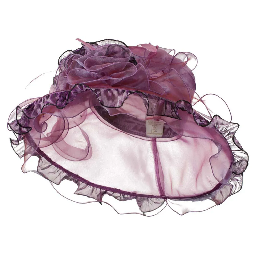Animal Print Organza Hat