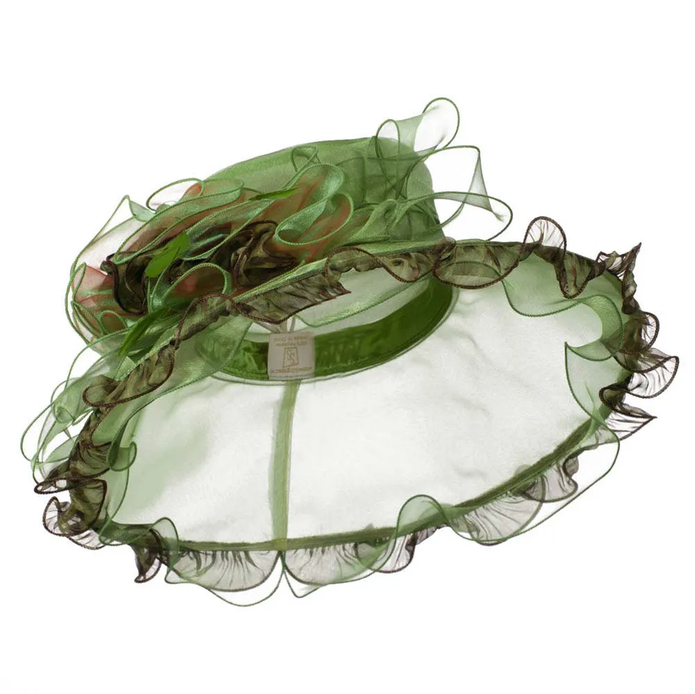 Animal Print Organza Hat