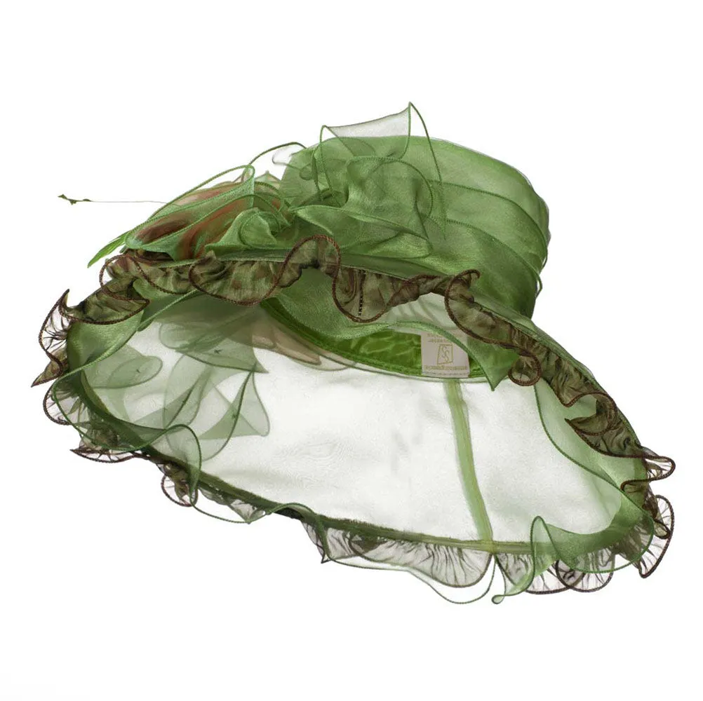 Animal Print Organza Hat