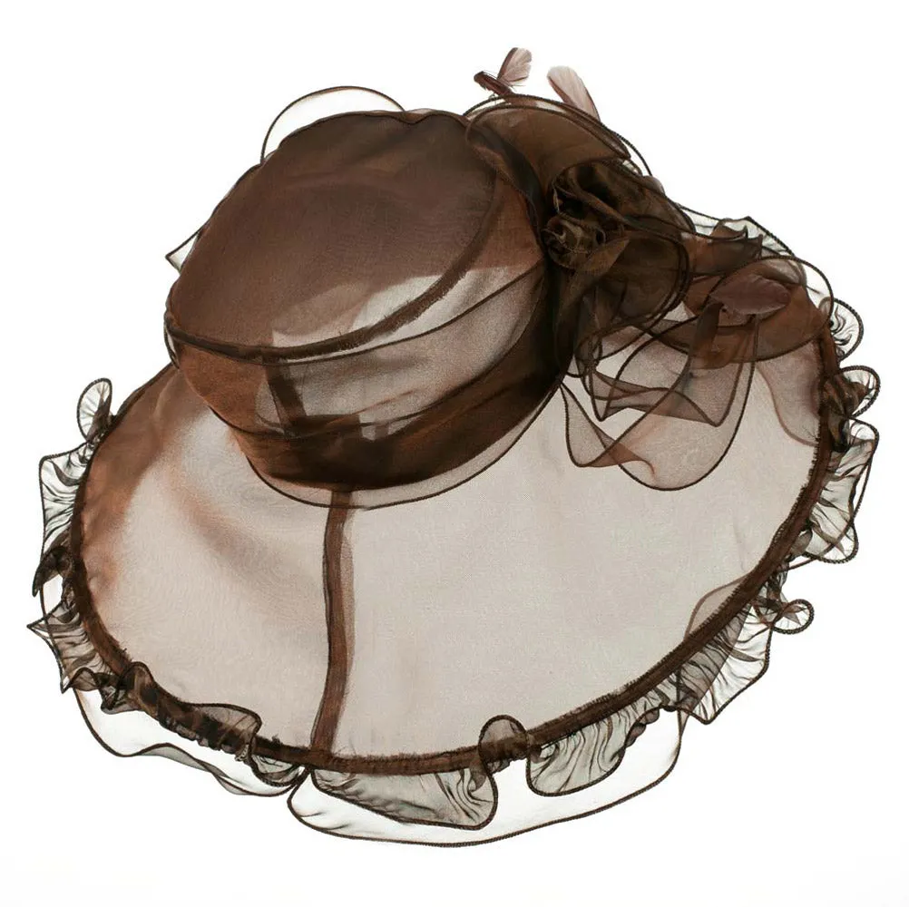 Animal Print Organza Hat