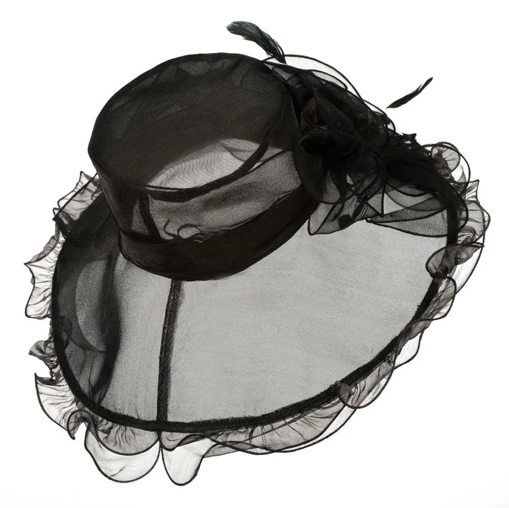 Animal Print Organza Hat