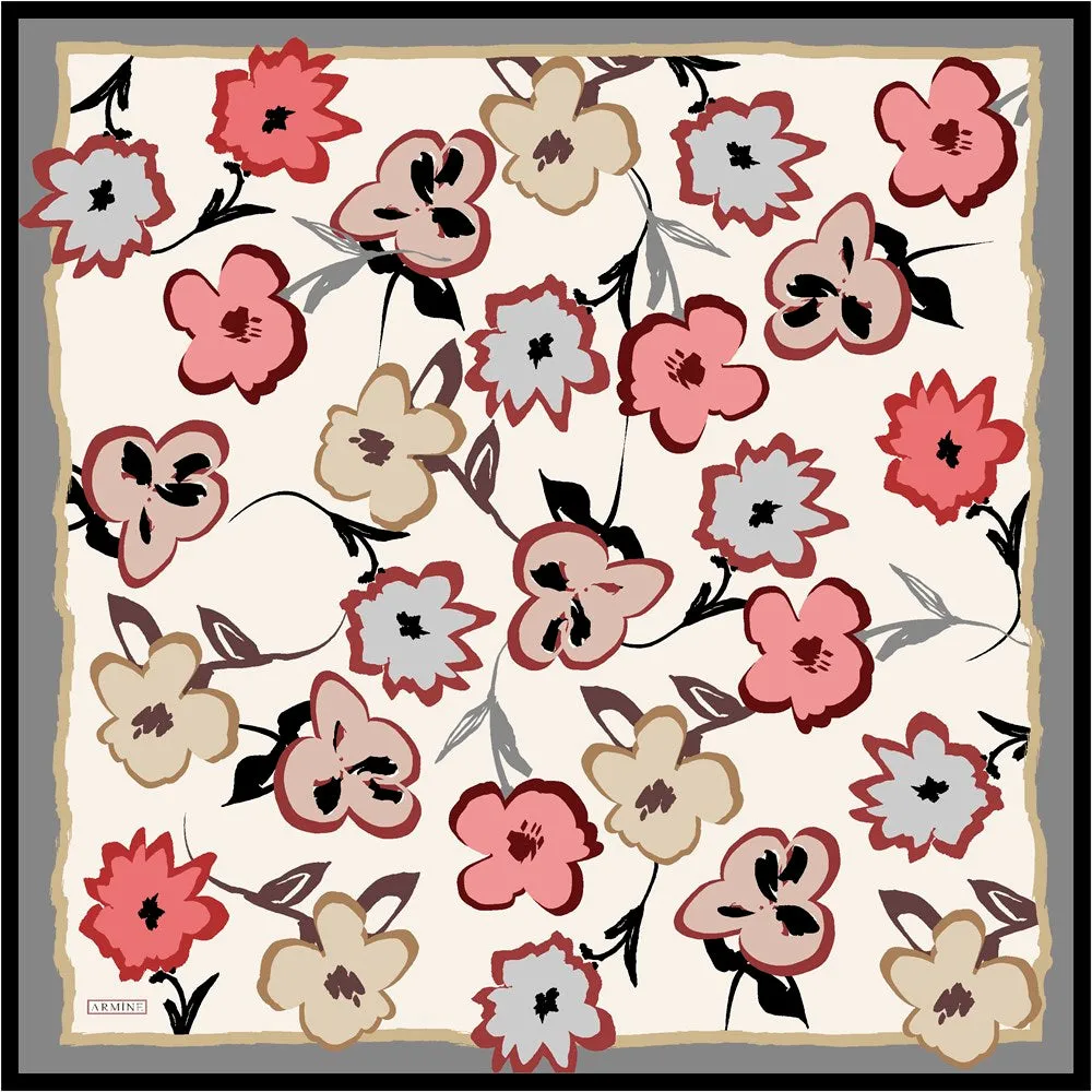 Armine Merri Floral Silk Scarf No 35