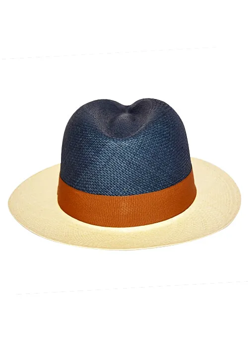 Bicolor Cuban Panama Hat - Fedora Cuban Hat Enterprise
