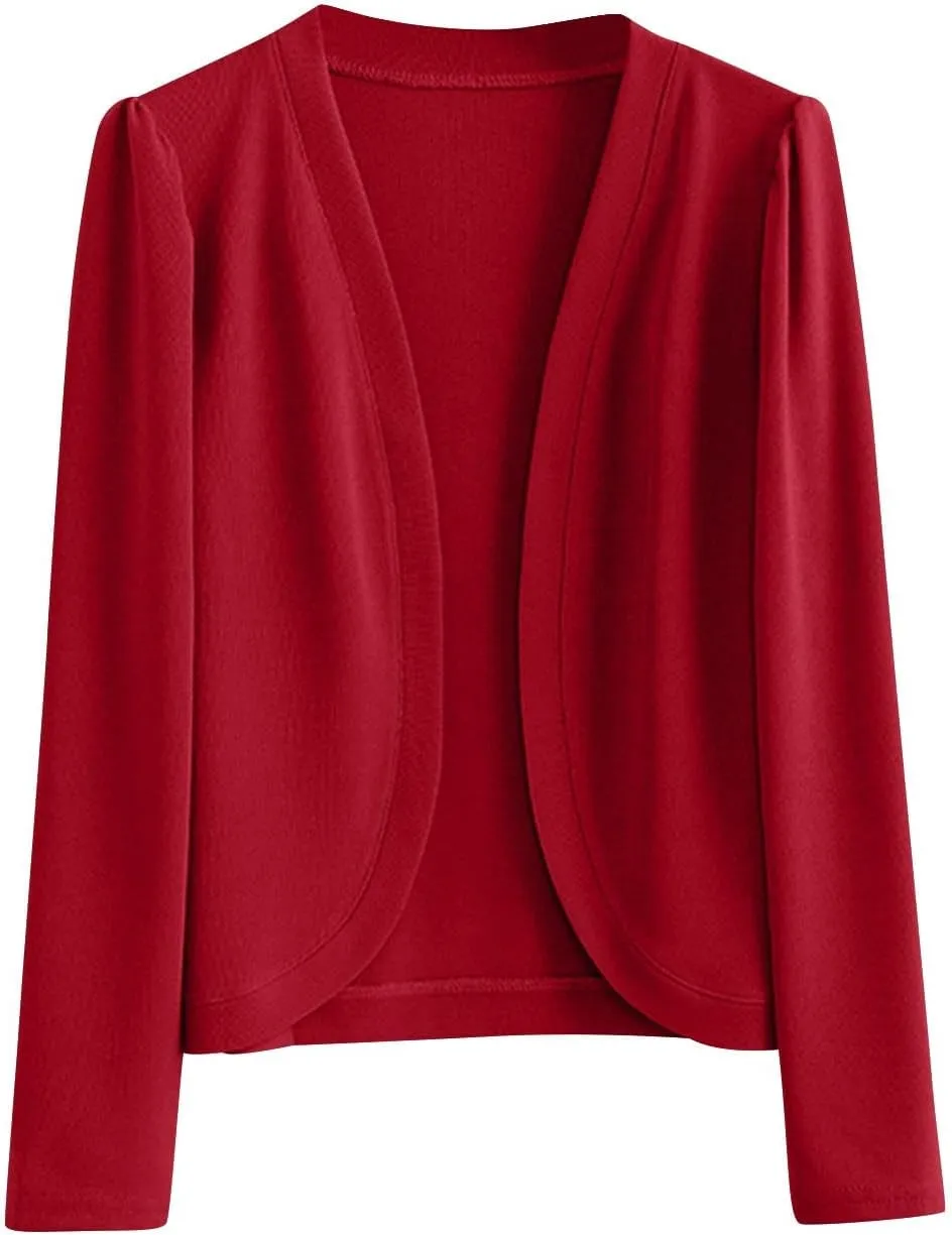 Cardigan Sweaters for Women Lightweight Casual Open Front Rib Knit Cardigan Plus Size Long Sleeve Soft Sweater