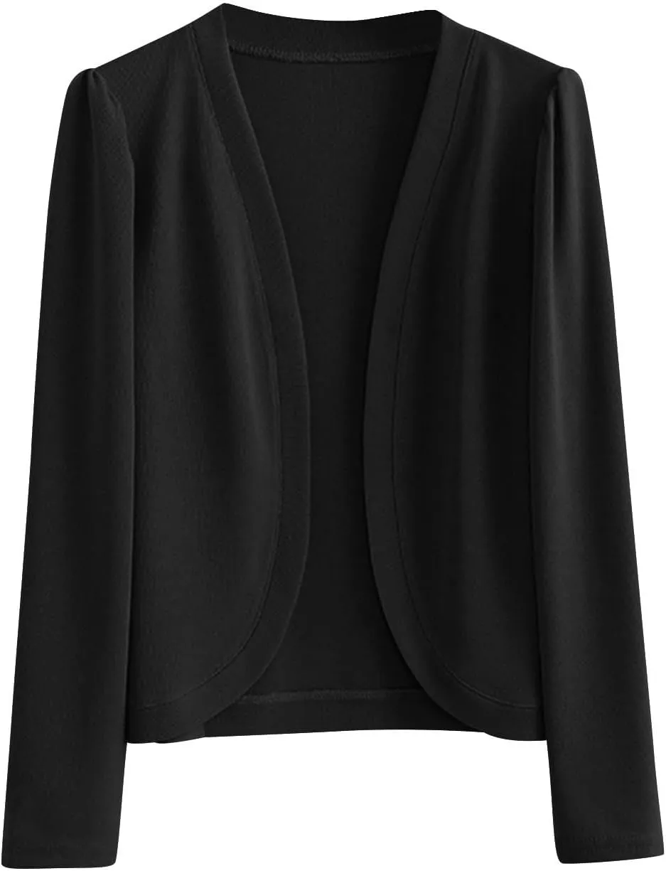 Cardigan Sweaters for Women Lightweight Casual Open Front Rib Knit Cardigan Plus Size Long Sleeve Soft Sweater