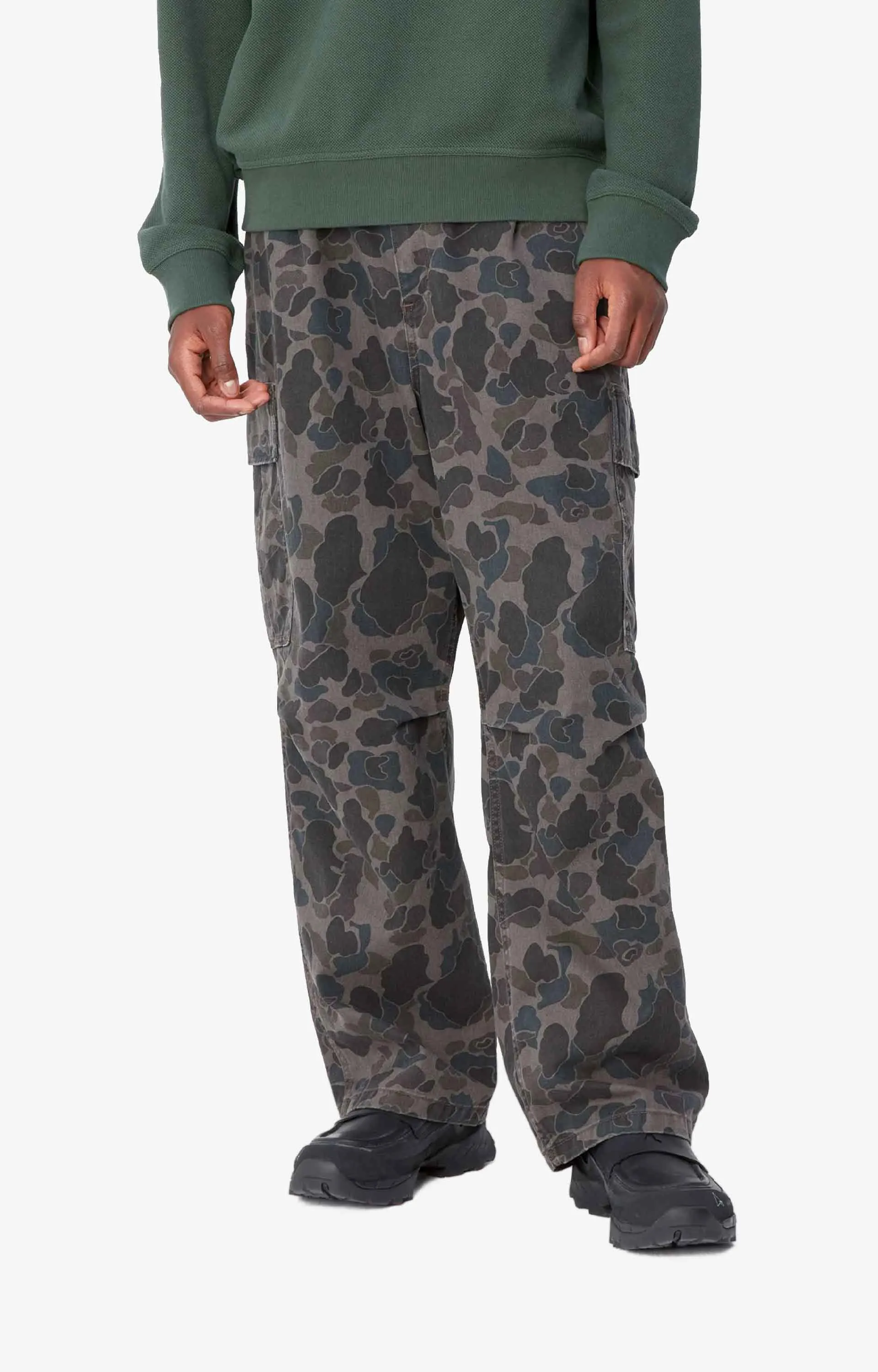 Carharrt WIP Cole Cargo, Camo Duck Grey Stone Washed