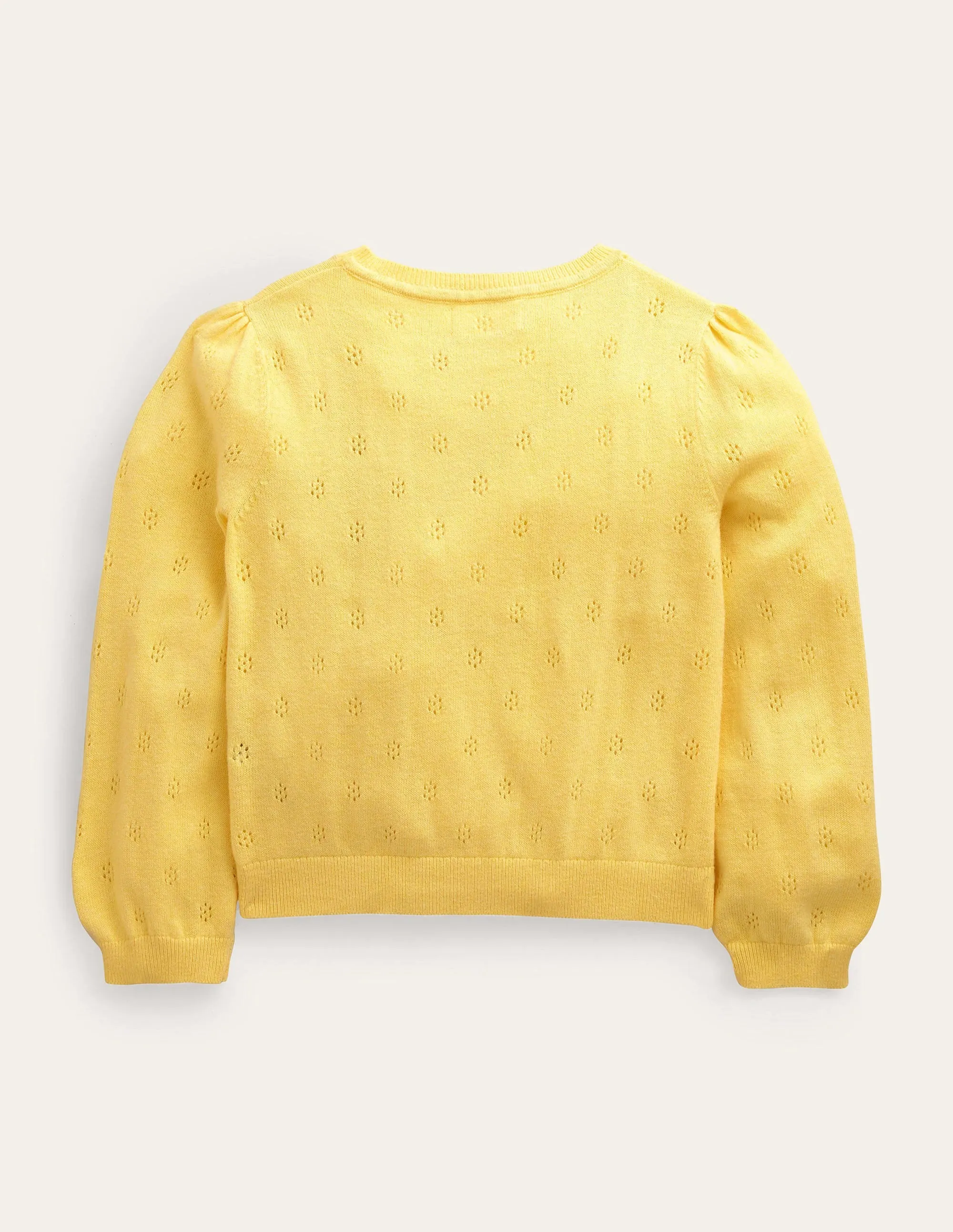 Cotton Cashmere Cardigan-Soft Lemon