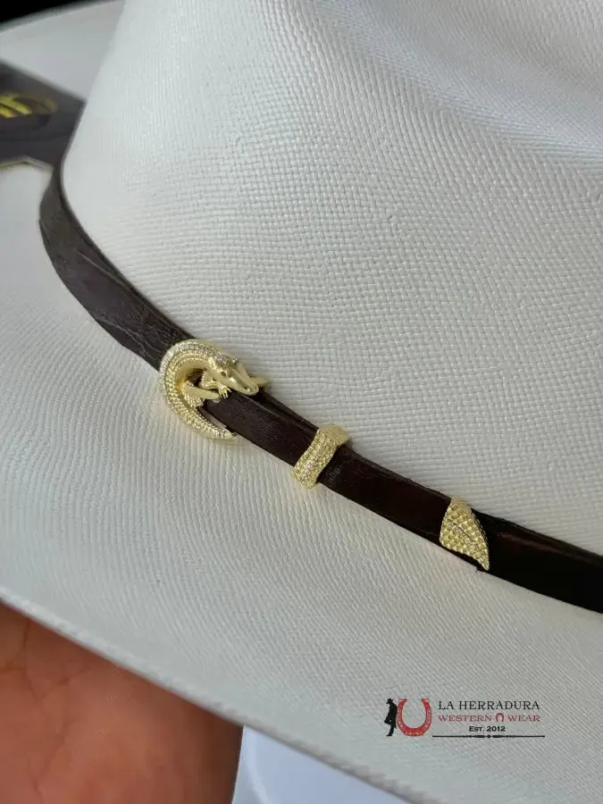 CUADRA 5000X KING IVORY ALLIGATOR STRAW HAT