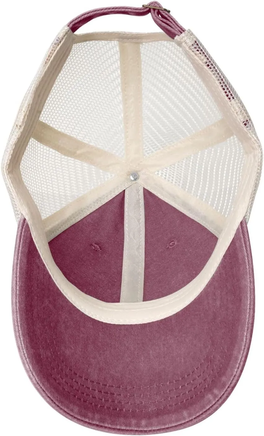 Cute Crabs Baseball Cap Women Men Mesh-Back Hat Retro Trucker Hats Sun Hat