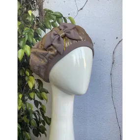 Embellished Hat - Size #1 Gold/Muted Purple
