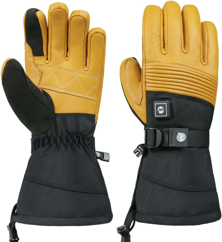 Explorer 4 Unisex Battery Heated Gloves Waterproof Touch Screen Skiing Snowboarding Hiking Gloves for Men Women