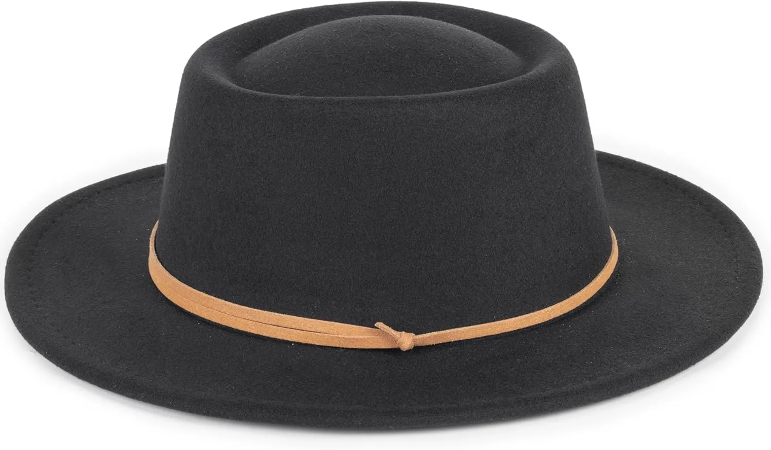 Felt Fedora Hat Womens Classic Hat Wide Brim Jazz Hat with Belt Buckle