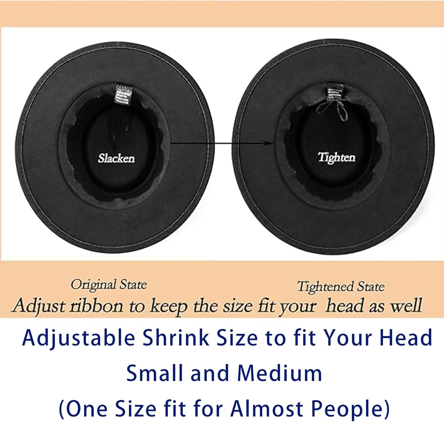 Felt Fedora Hat Womens Classic Hat Wide Brim Jazz Hat with Belt Buckle