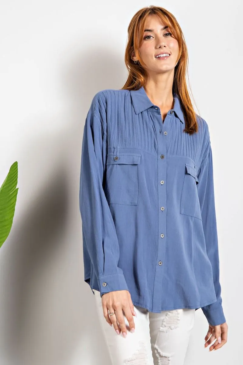 Flowy Button Down Shirt