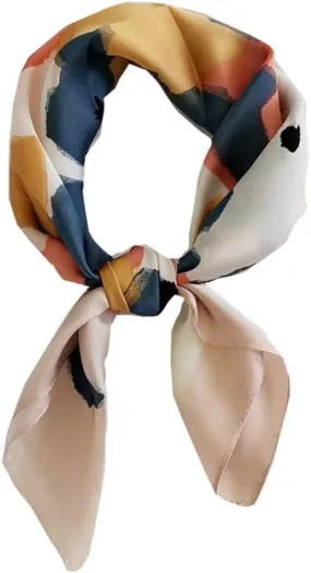 FONYVE 100% Mulberry Silk Scarf for Hair - 27" Square Head Scarf for Women - Lightweight Neck Scarf with Gift Packed