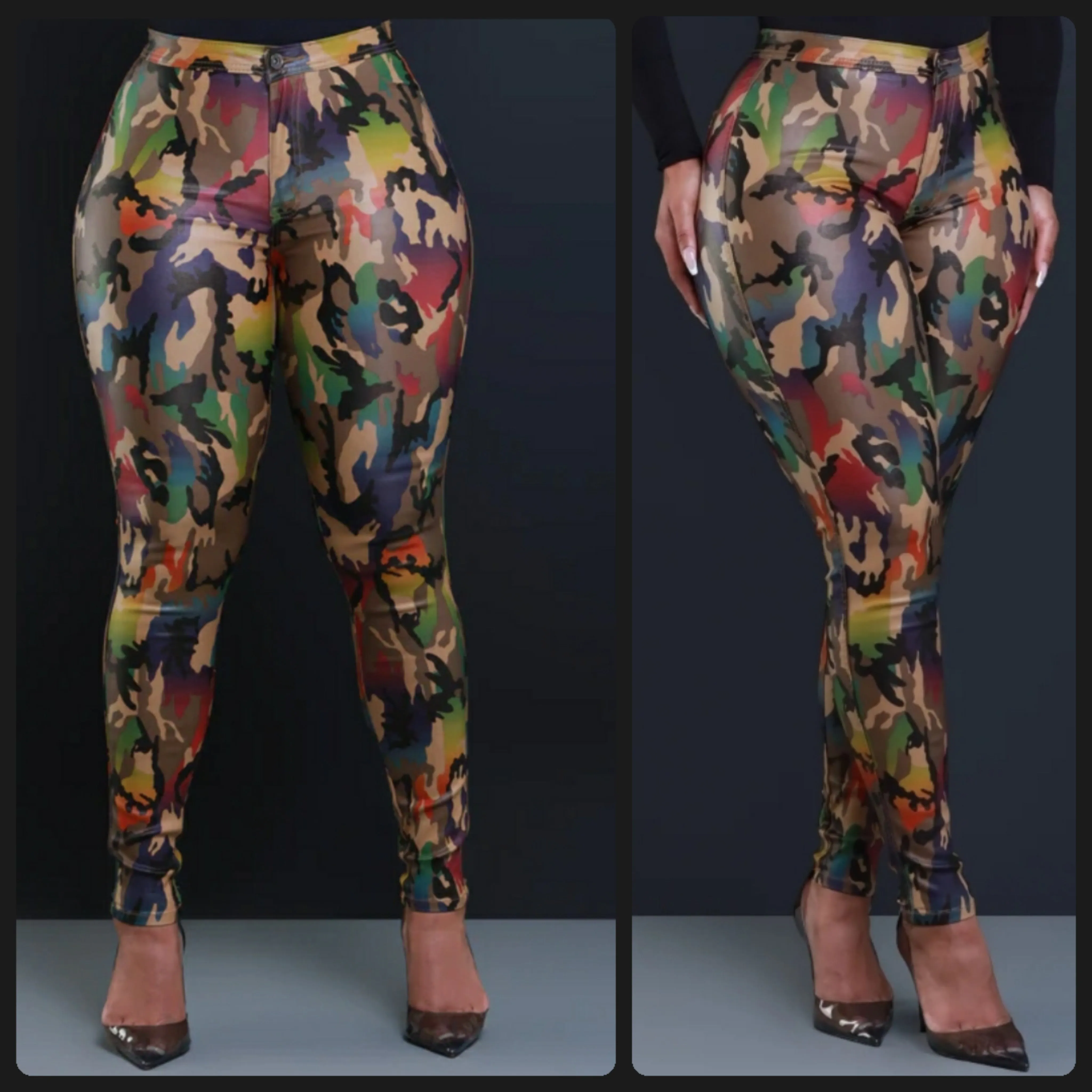 Graffiti Camo Jeans
