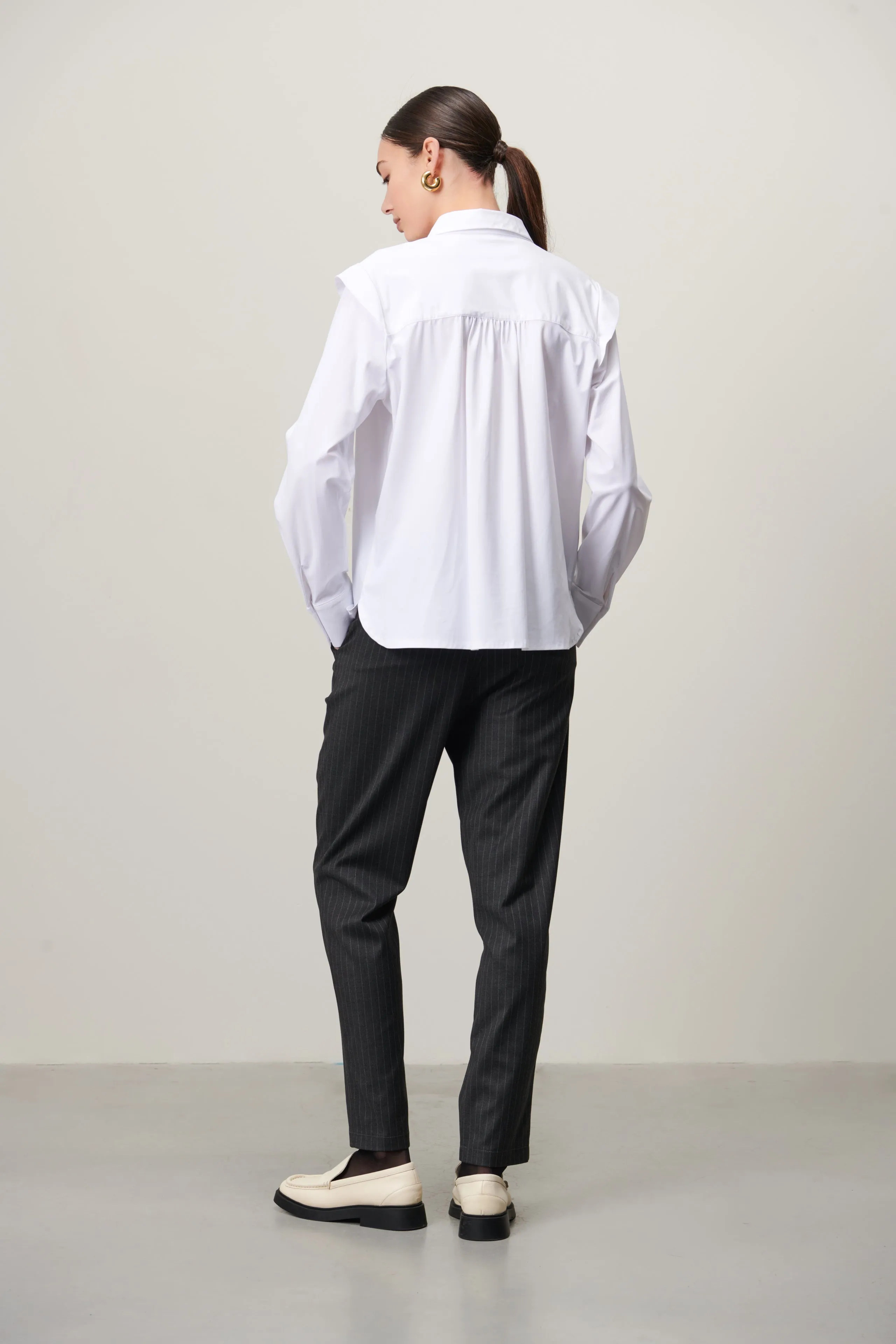 Hanna Blouse Technical Jersey | White
