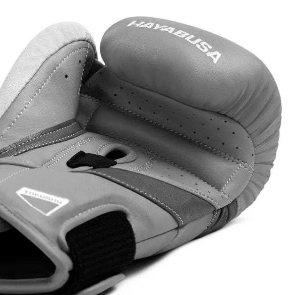 HAYABUSA T3 BOXING GLOVES - LIGHT GREY/GREY