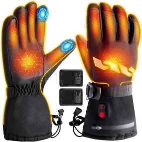 Heated Motorcycle Gloves for Men & Women, Rechargeable 5000mAh Battery, Waterproof for Winter Outdoor Activities