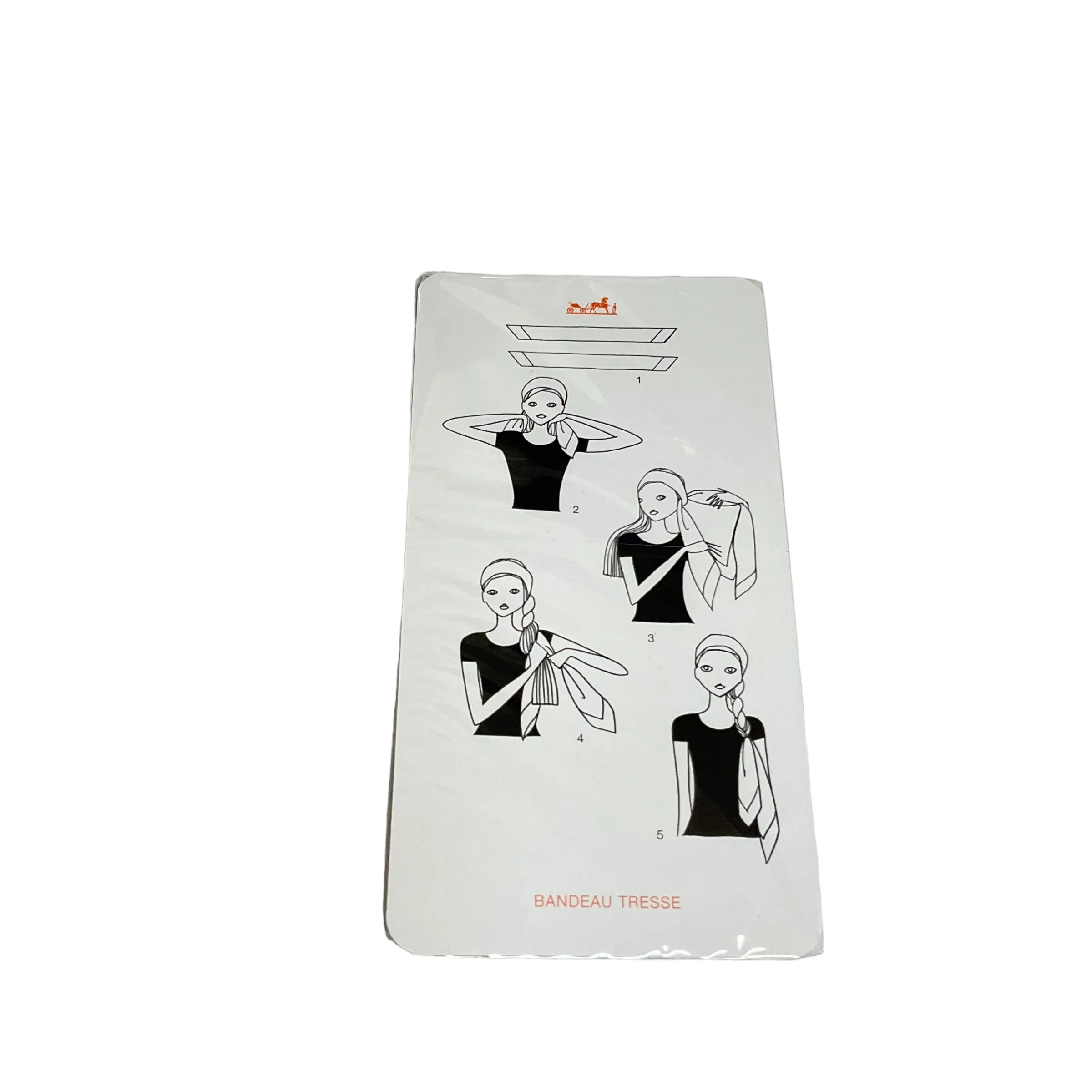 Hermes Scarf Knotting Cards. New/Never Opened.