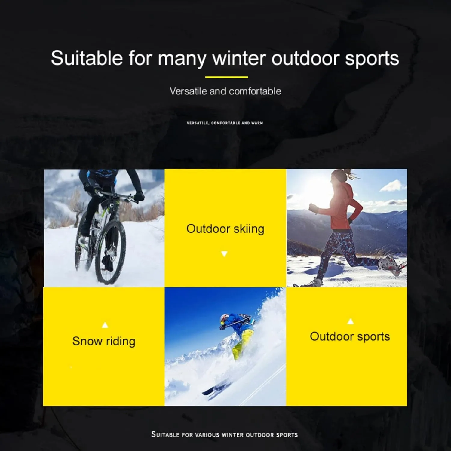 Hotfiary Winter Warm Gloves Touch Screen Anti Slip Thermal Gloves Lightweight Running Gloves for Driving Outdoor Sports