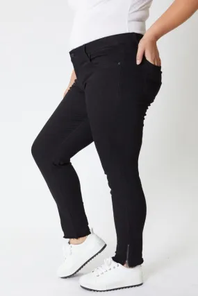 Kancan Plus Size Skinny Jeans - Black