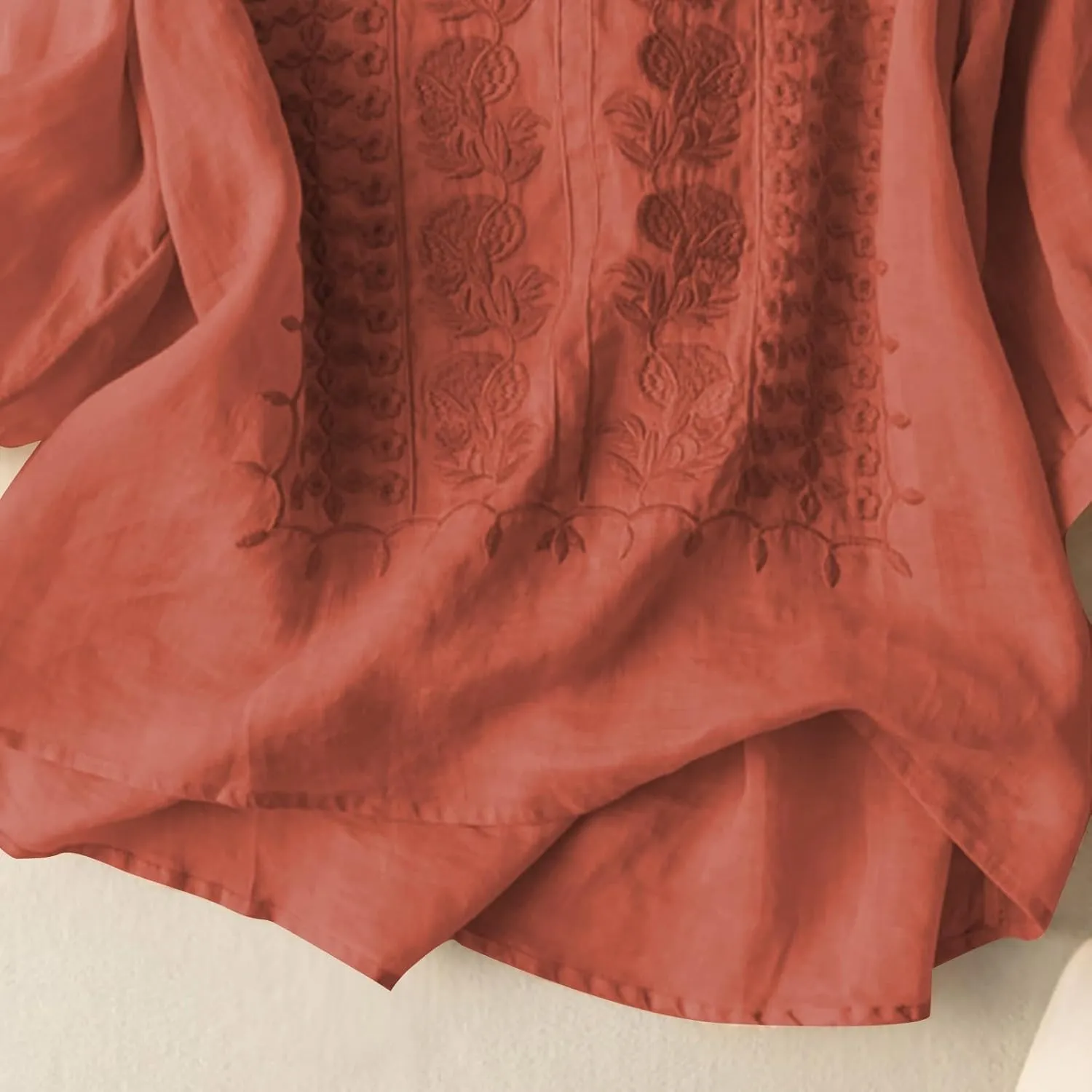 Linen Shirts for Women Summer Trendy Boho Vacation Casual Going Out Tops 2025 Breathable Plus Size Lightweight Blouses
