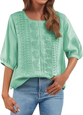 Linen Shirts for Women Summer Trendy Boho Vacation Casual Going Out Tops 2025 Breathable Plus Size Lightweight Blouses