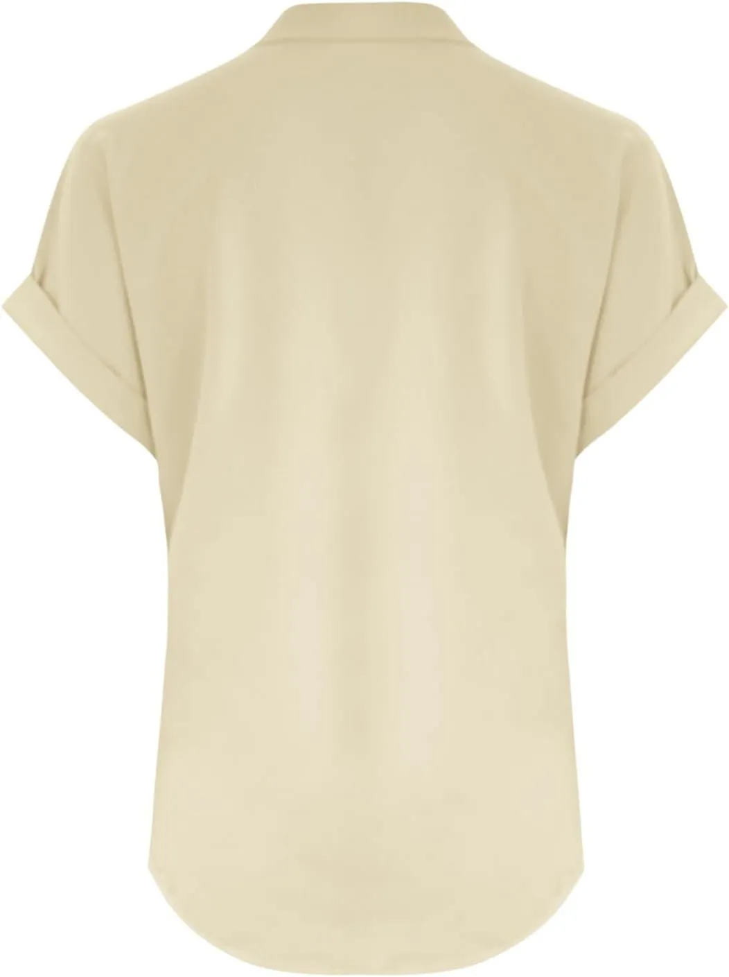 Linen Shirts for Women Trendy Casual Short Sleeve V Neck Shirts Plus Size Loose Summer Breathable Cozy Solid Blouse