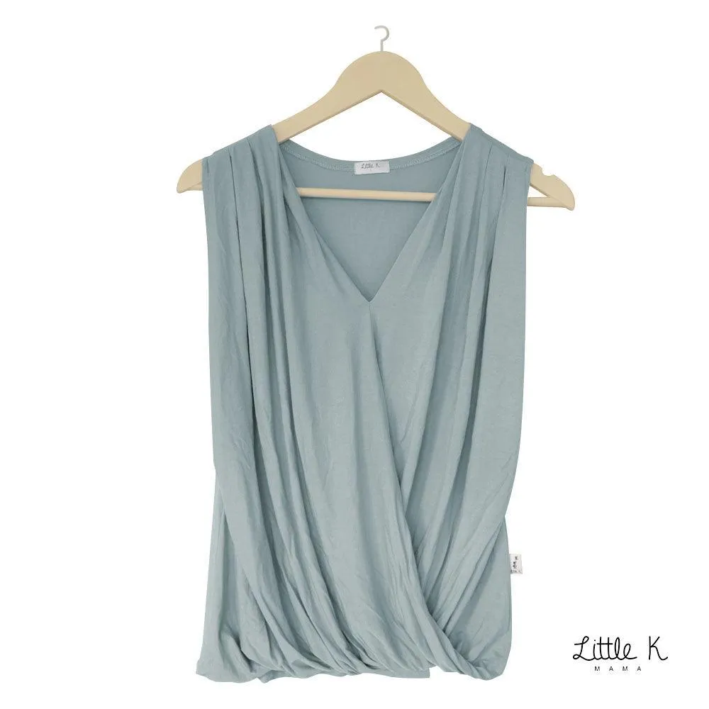 Little K Kate Nursing Blouse Seafoam