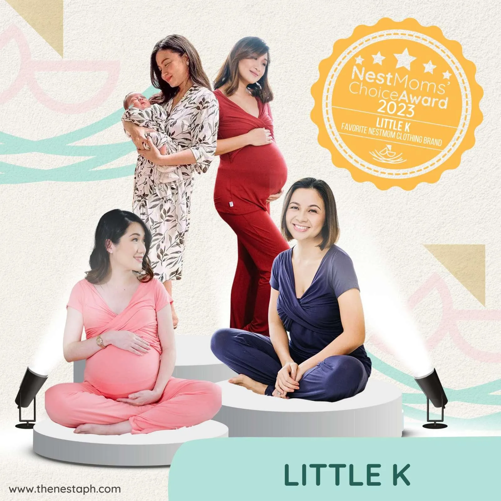 Little K Kate Nursing Blouse Seafoam
