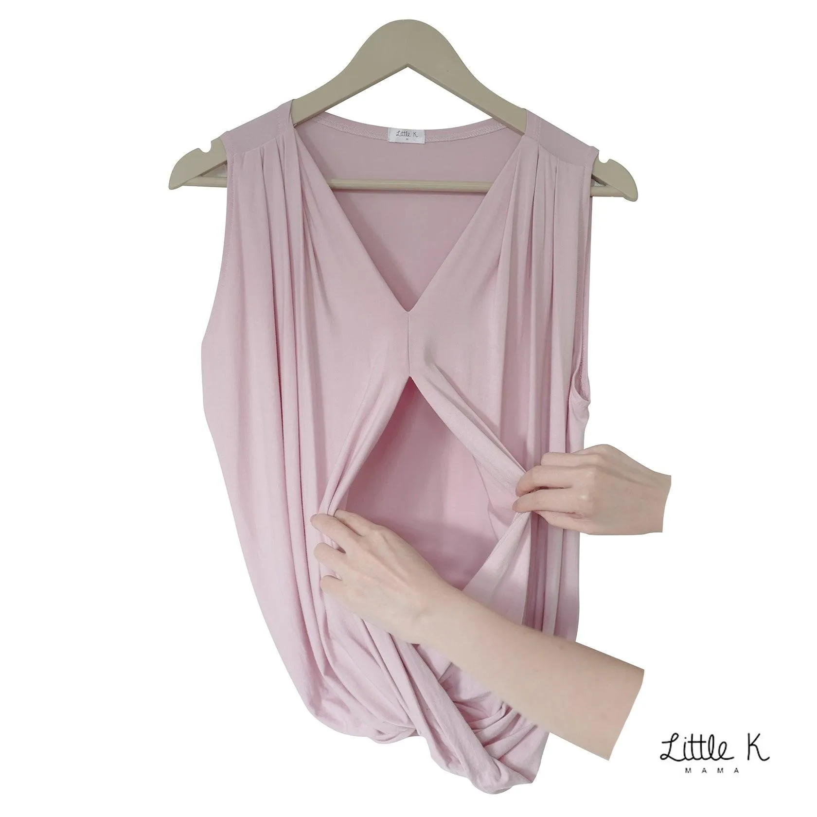 Little K Kate Nursing Blouse Stone Grey