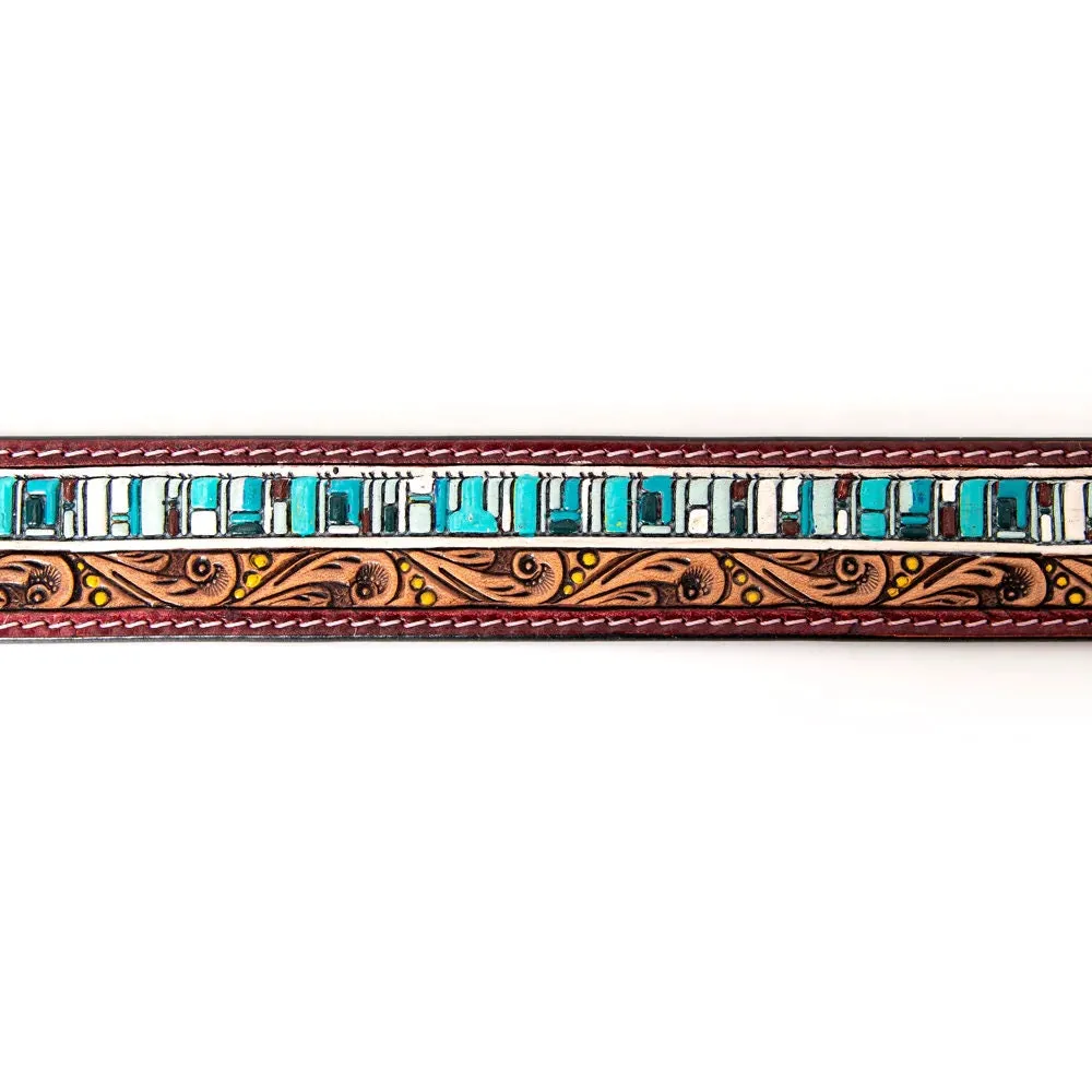 Lost Creek Hand Tooled Leather Belt