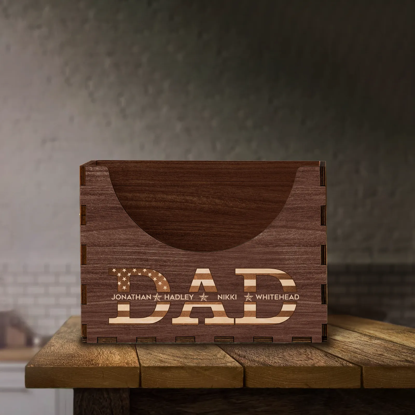 Personalized Wooden Hat Holder, Personalized Cap Holder, Custom Hat Holder, Hat Rack, Hat Storage Box, Fathers Day Gift HH03