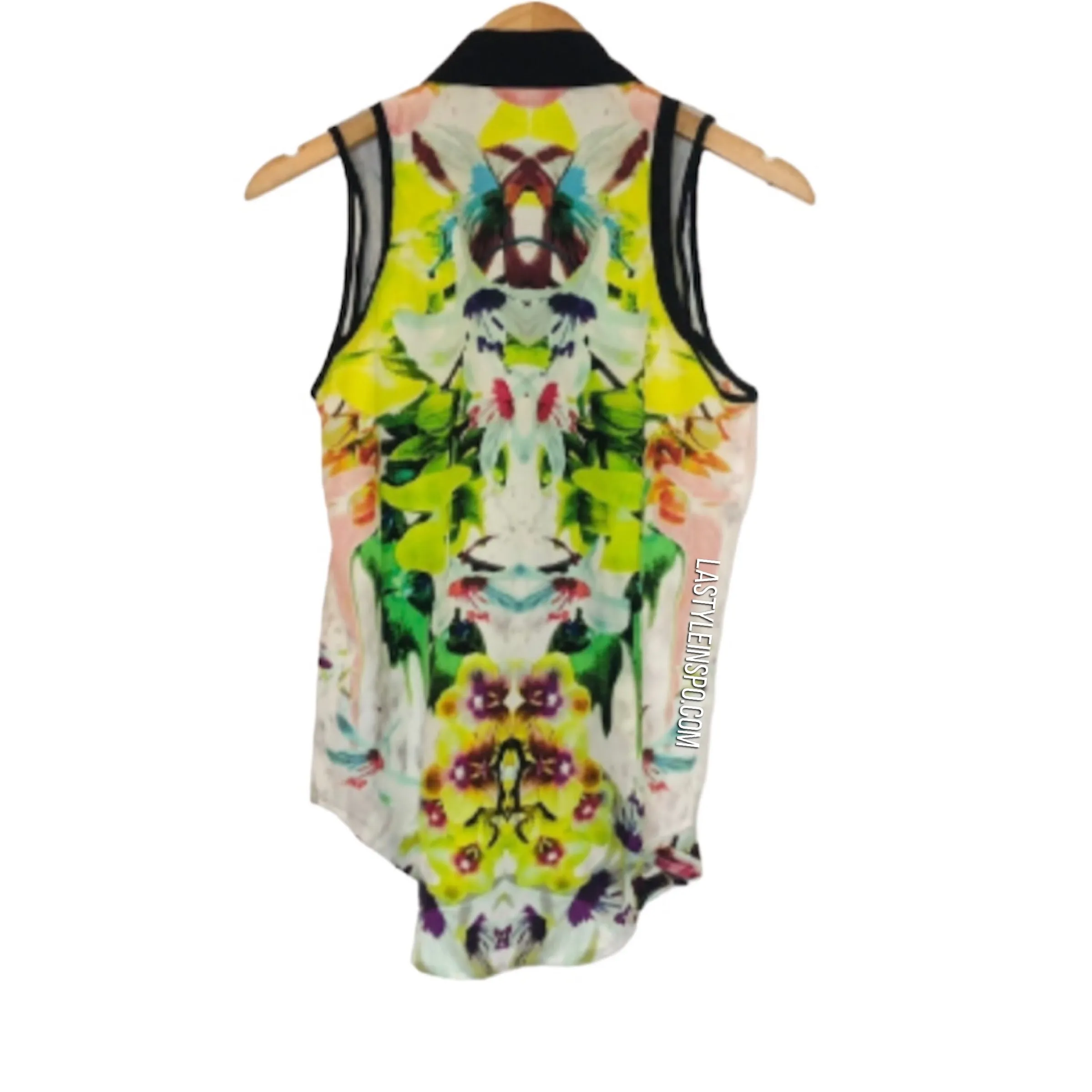 Prabal Gurung Colorful Button Down Shirt Blouse Size XS