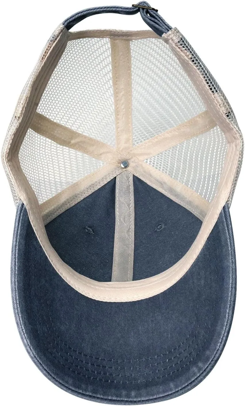 Proud Us Air Force Papaw America Flag Baseball Cap Women Men Mesh-Back Hat Retro Trucker Hats Sun Hat