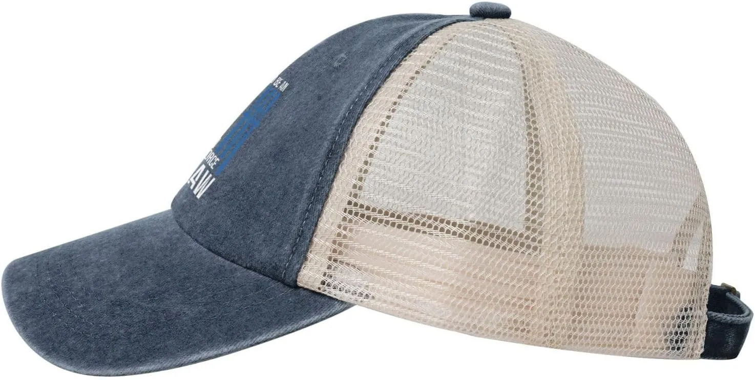 Proud Us Air Force Papaw America Flag Baseball Cap Women Men Mesh-Back Hat Retro Trucker Hats Sun Hat
