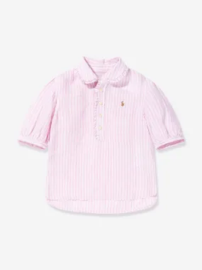 Ralph Lauren Girls Kinsley Blouse in Pink