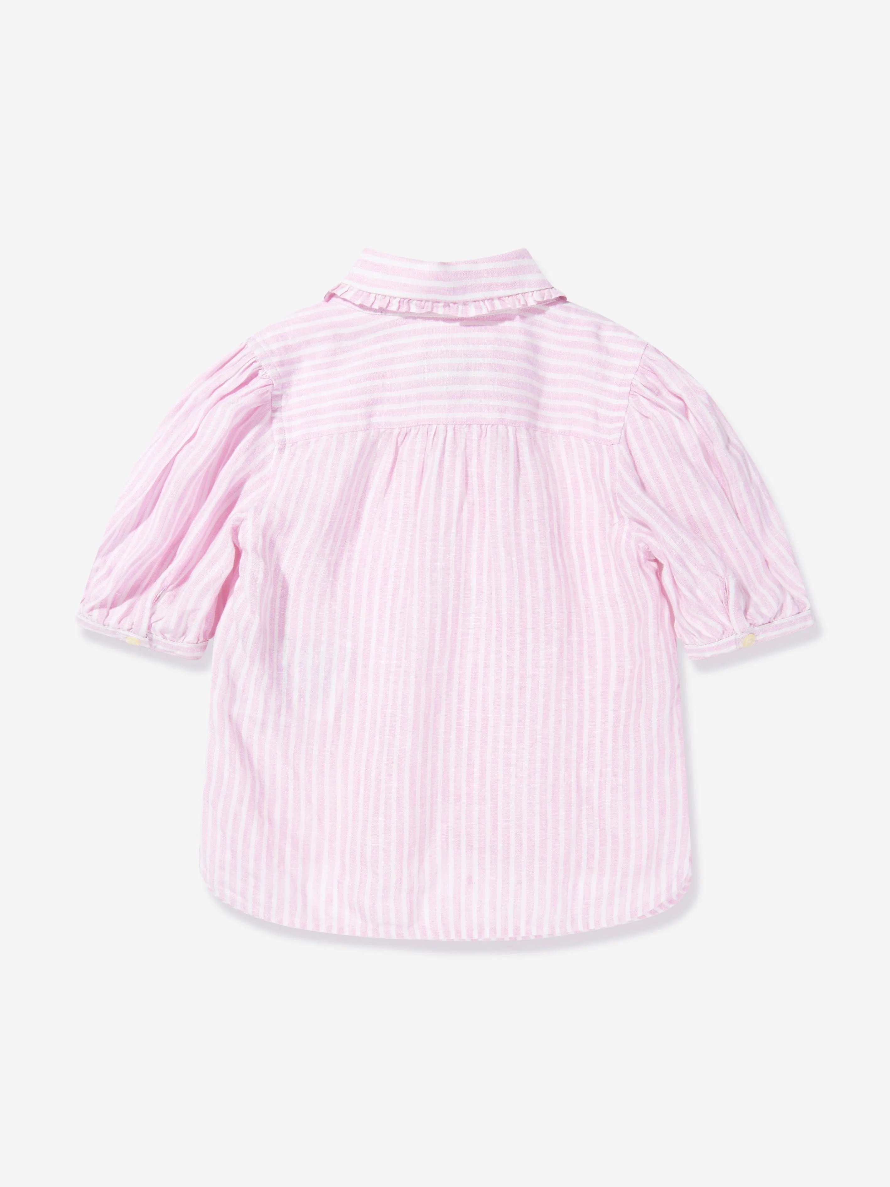 Ralph Lauren Girls Kinsley Blouse in Pink