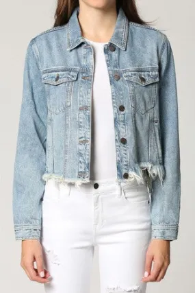 Raw Hem Denim Jacket
