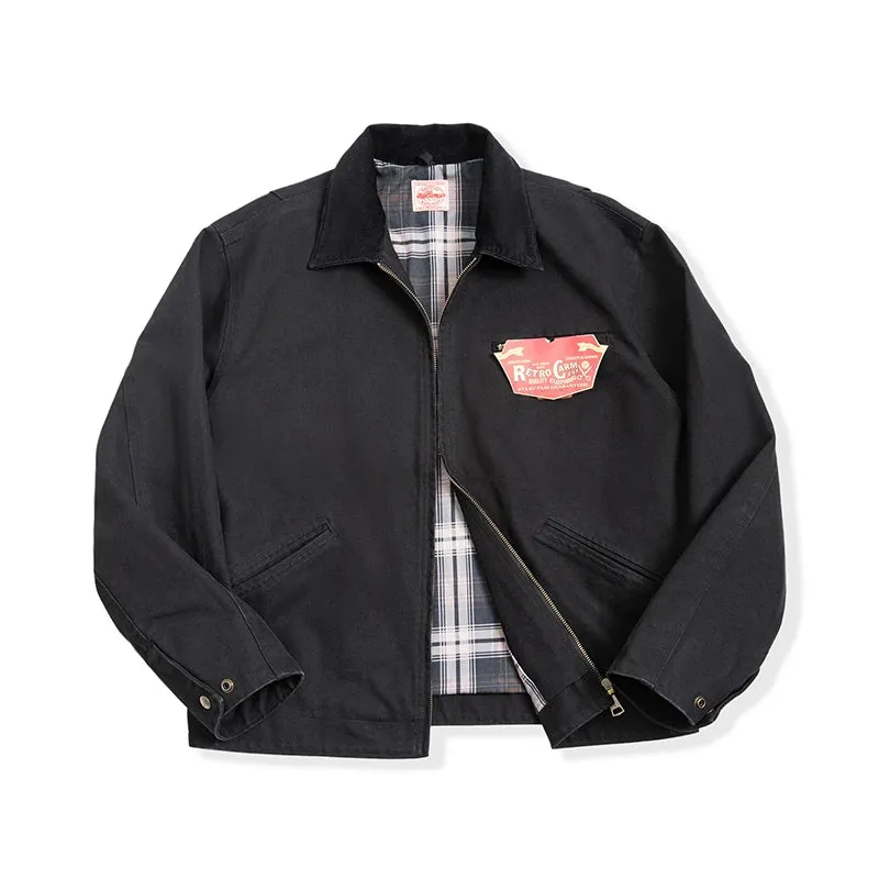 Retro Style Cotton Fabric Jacket
