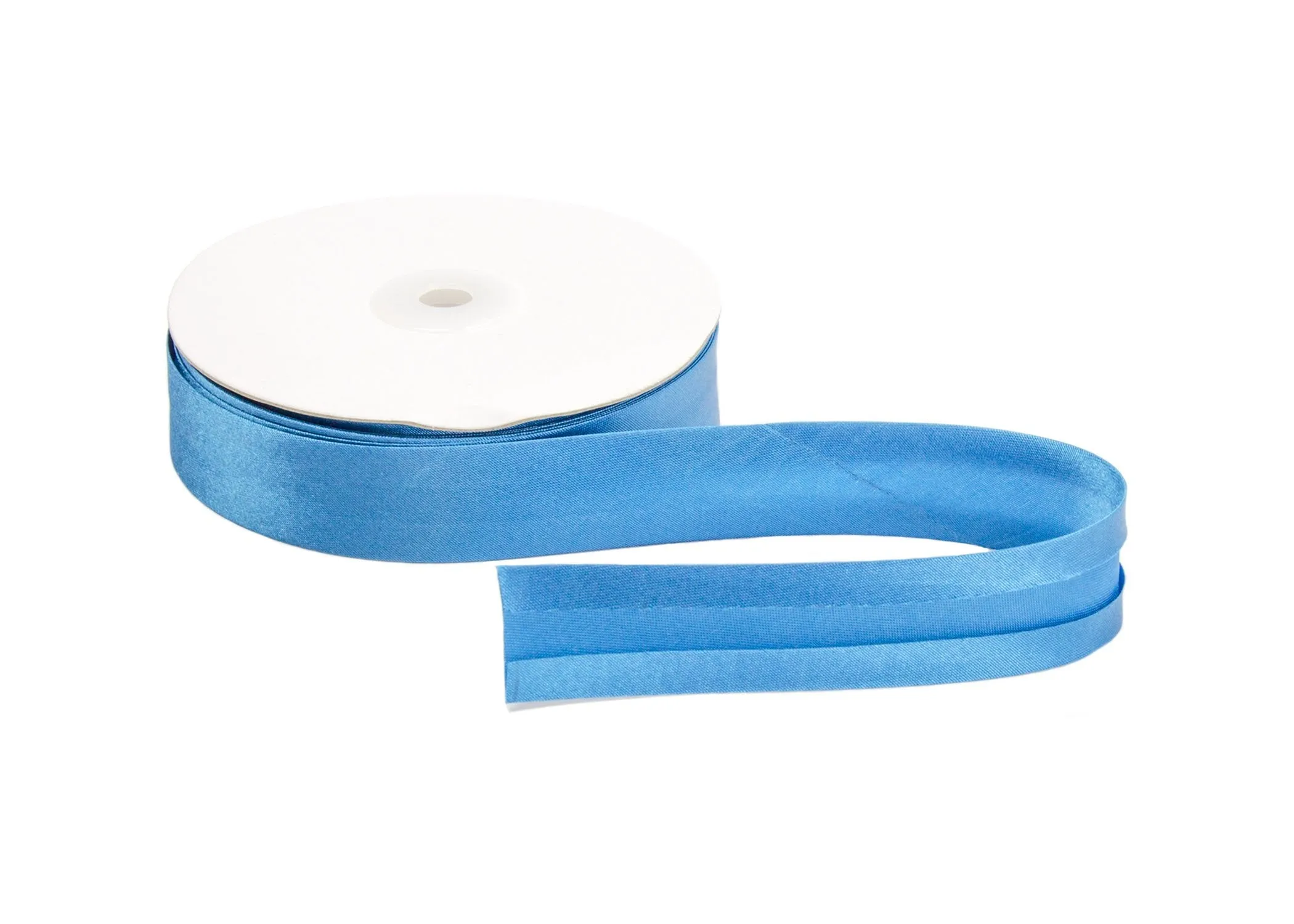 Satin Ribbon Bias Tape 25 mm Single Fold - Sold by the Yard