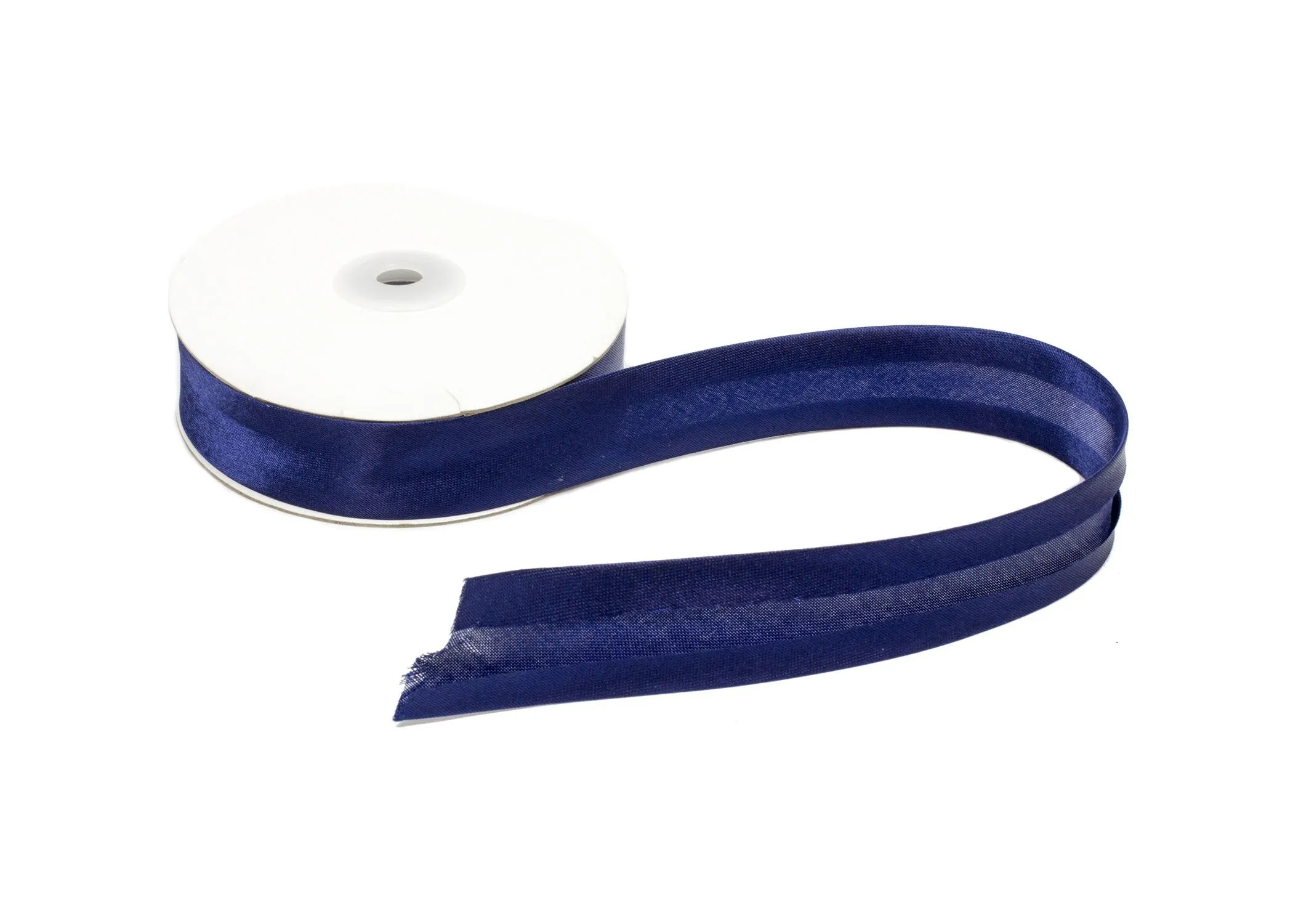 Satin Ribbon Bias Tape 25 mm Single Fold - Sold by the Yard